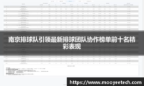 南京排球队引领最新排球团队协作榜单前十名精彩表现